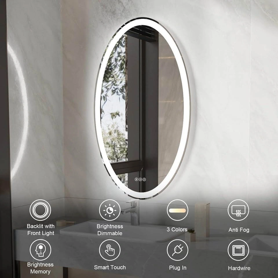 LED Bathroom Mirror 36x28 Oval - photo 2