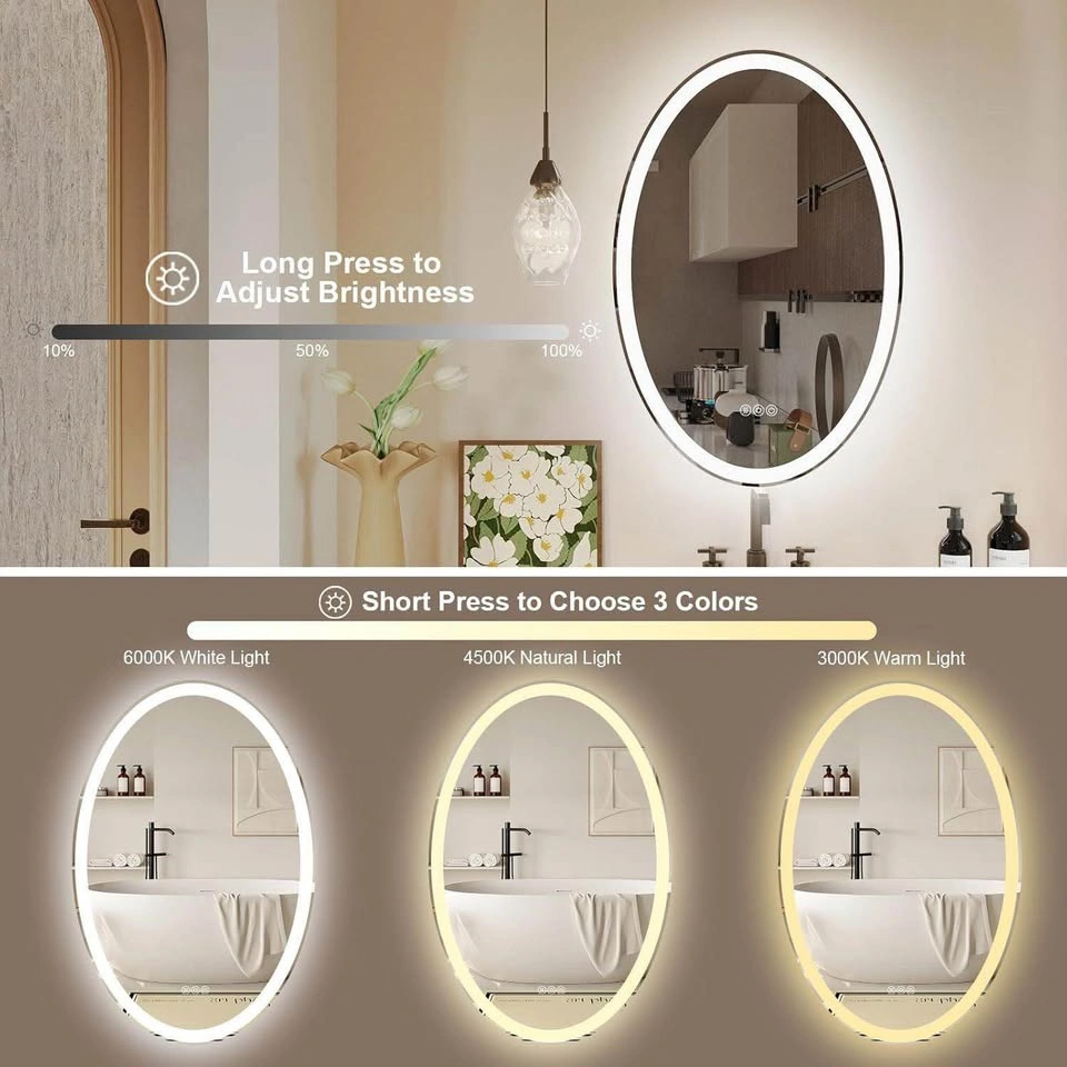 LED Bathroom Mirror 36x28 Oval - photo 3