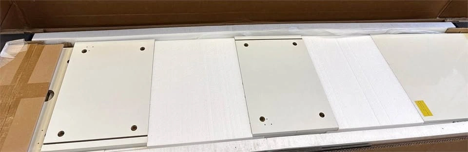ChVans Floating TV Stand for 75" TV, White - photo 5