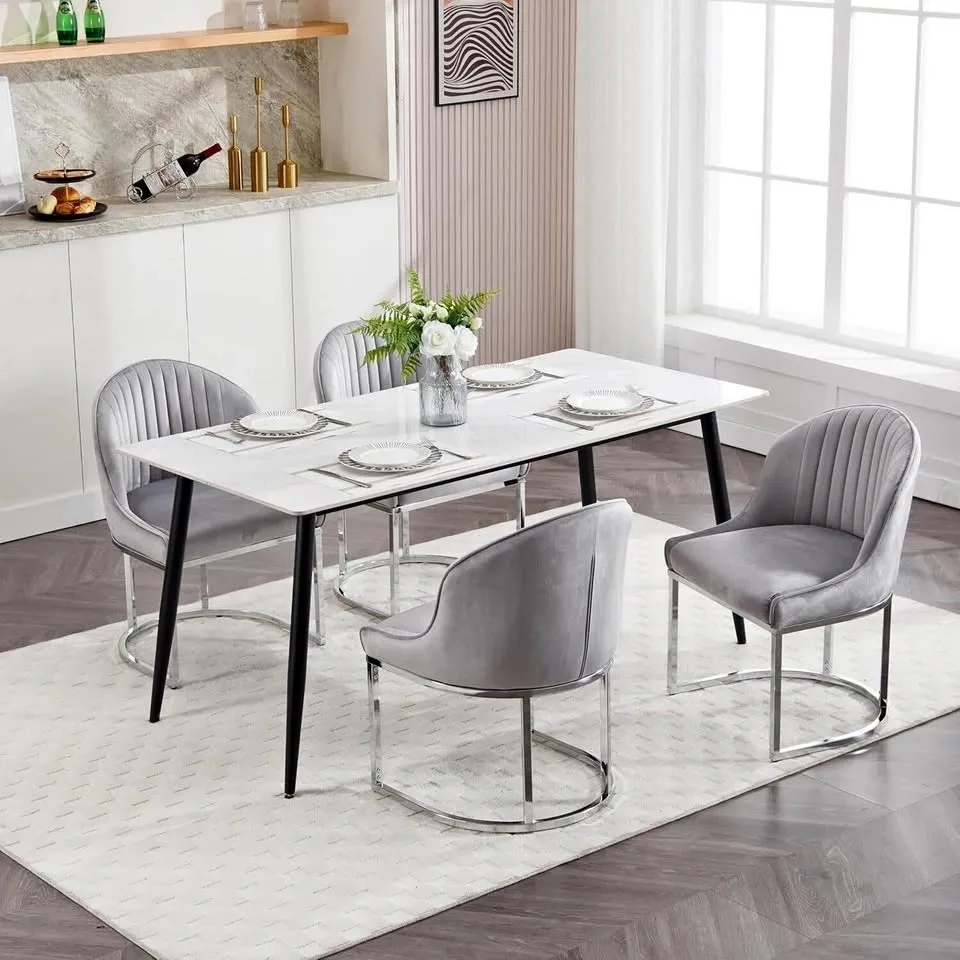 Velvet Dining Chairs Set of 4