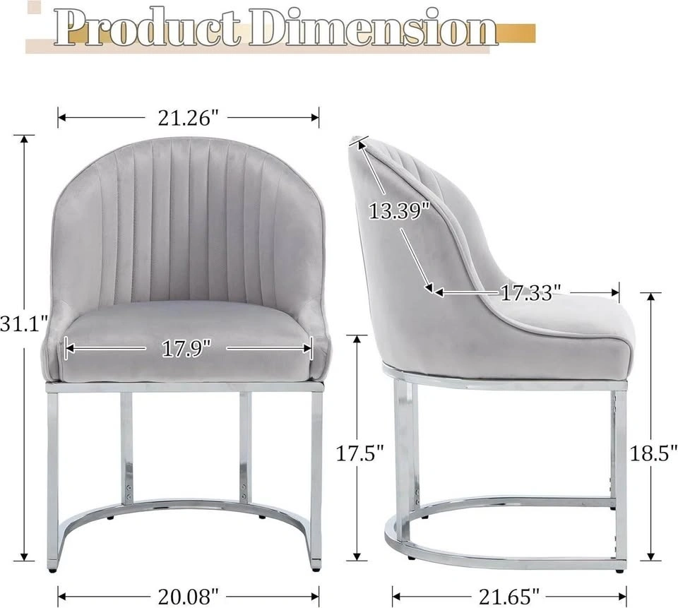 Velvet Dining Chairs Set of 4 - photo 3