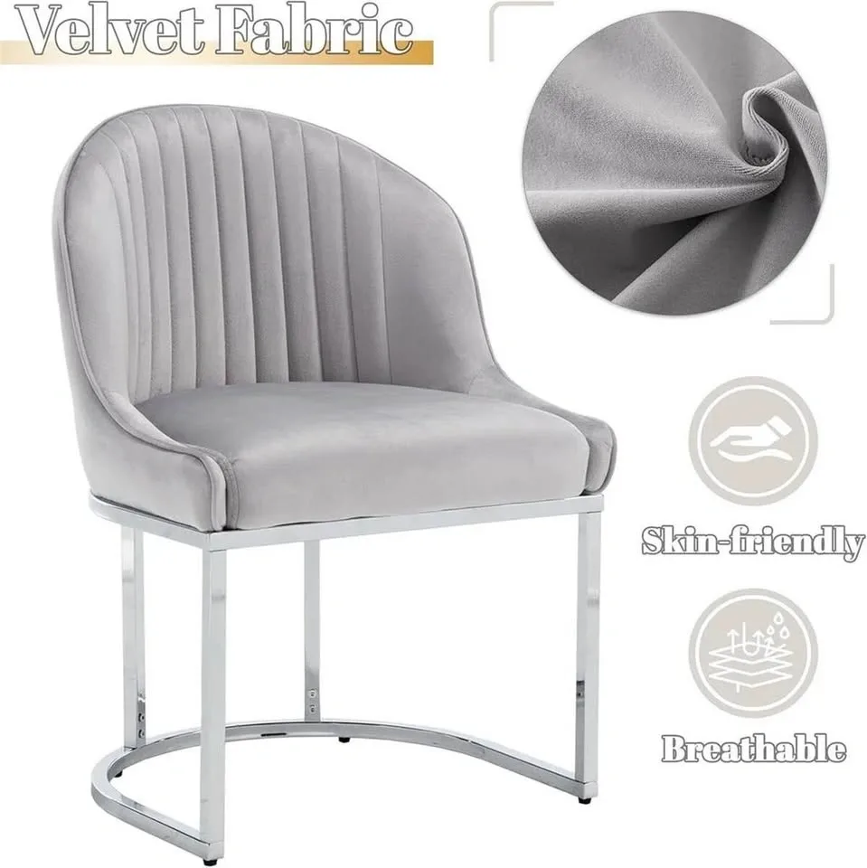 Velvet Dining Chairs Set of 4 - photo 4