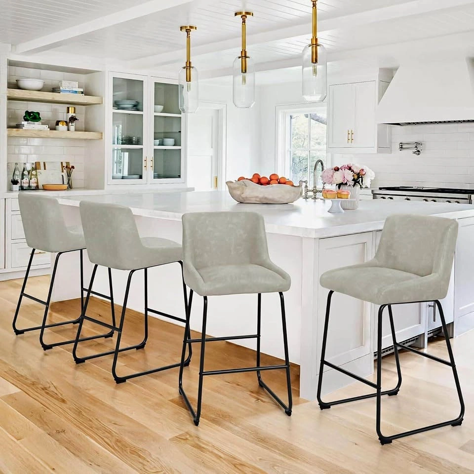 2 LUE BONA 26" Counter Bar Stools, Set of 2