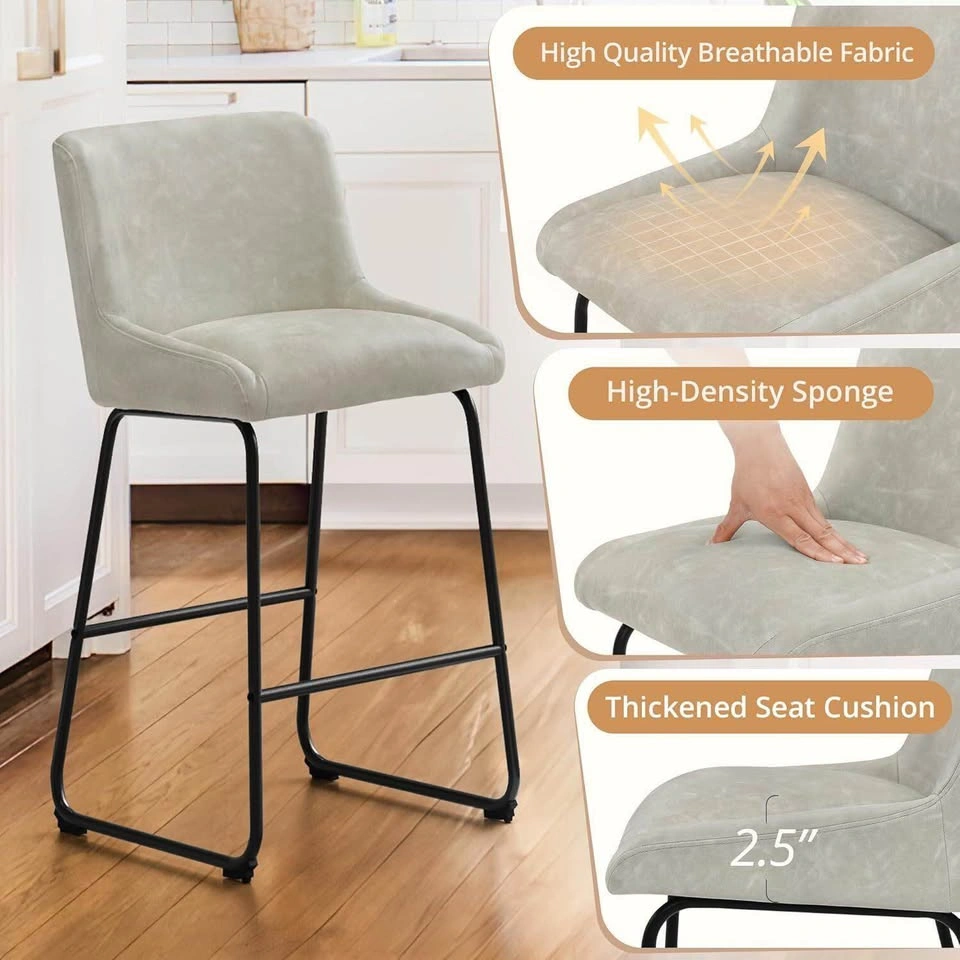 2 LUE BONA 26" Counter Bar Stools, Set of 2 - photo 3