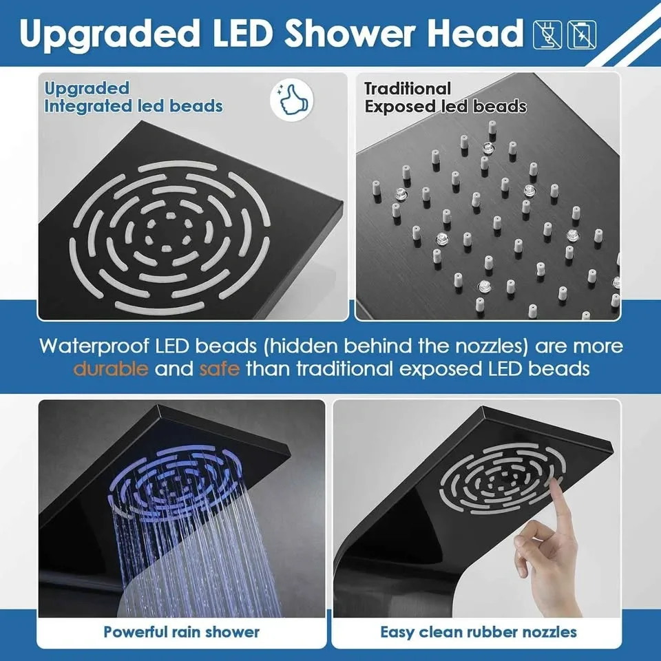Rovate Rainfall Waterfall Shower Panels Tower - photo 4