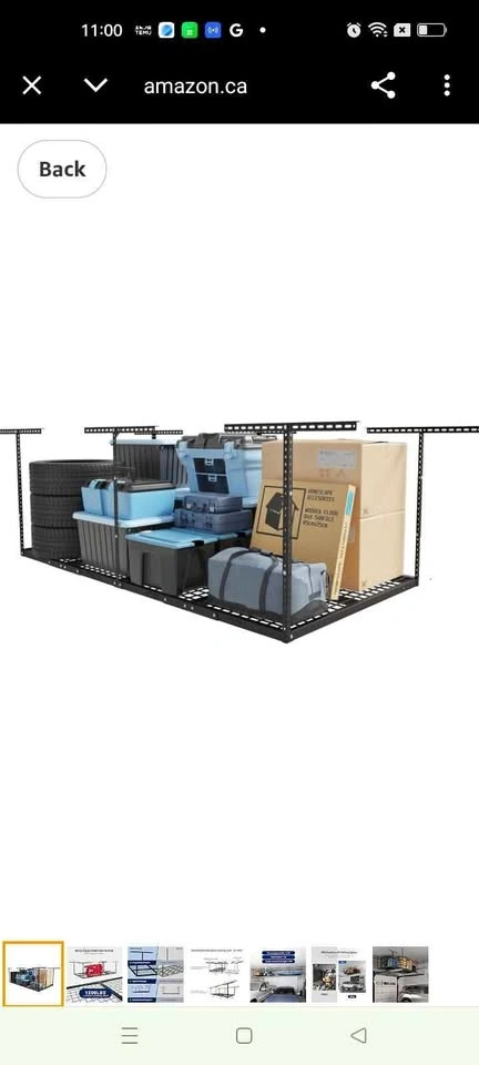 FLEXIMOUNTS 4x8 Overhead Garage Storage Rack