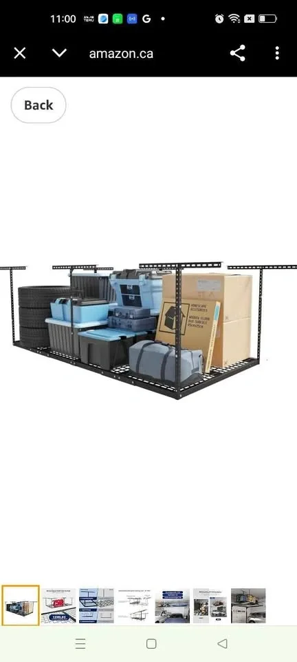 FLEXIMOUNTS 4x8 Overhead Garage Storage Rack