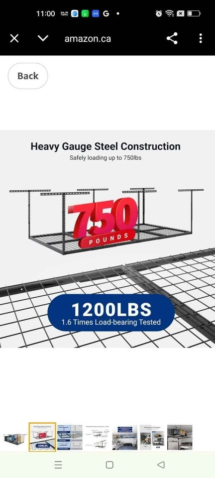 FLEXIMOUNTS 4x8 Overhead Garage Storage Rack - photo 2