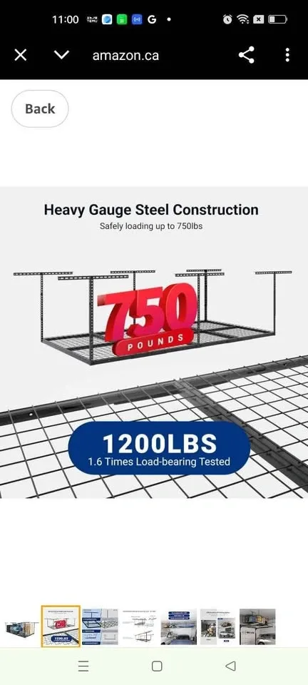 FLEXIMOUNTS 4x8 Overhead Garage Storage Rack - photo 2