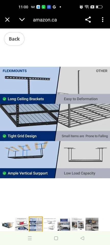 FLEXIMOUNTS 4x8 Overhead Garage Storage Rack - photo 3
