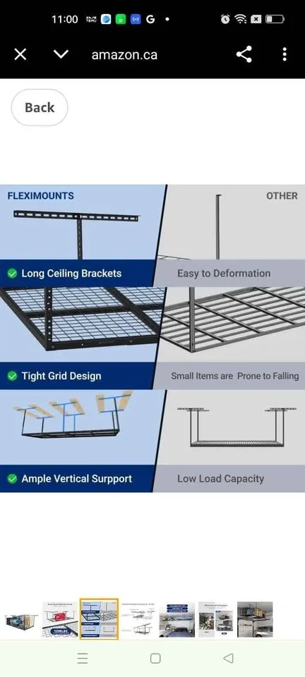 FLEXIMOUNTS 4x8 Overhead Garage Storage Rack - photo 3