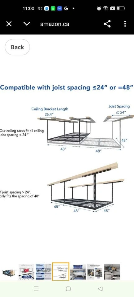 FLEXIMOUNTS 4x8 Overhead Garage Storage Rack - photo 4