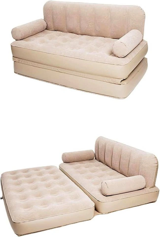 RAGGZZ Inflatable Sofa Bed w/ Built-in Pump