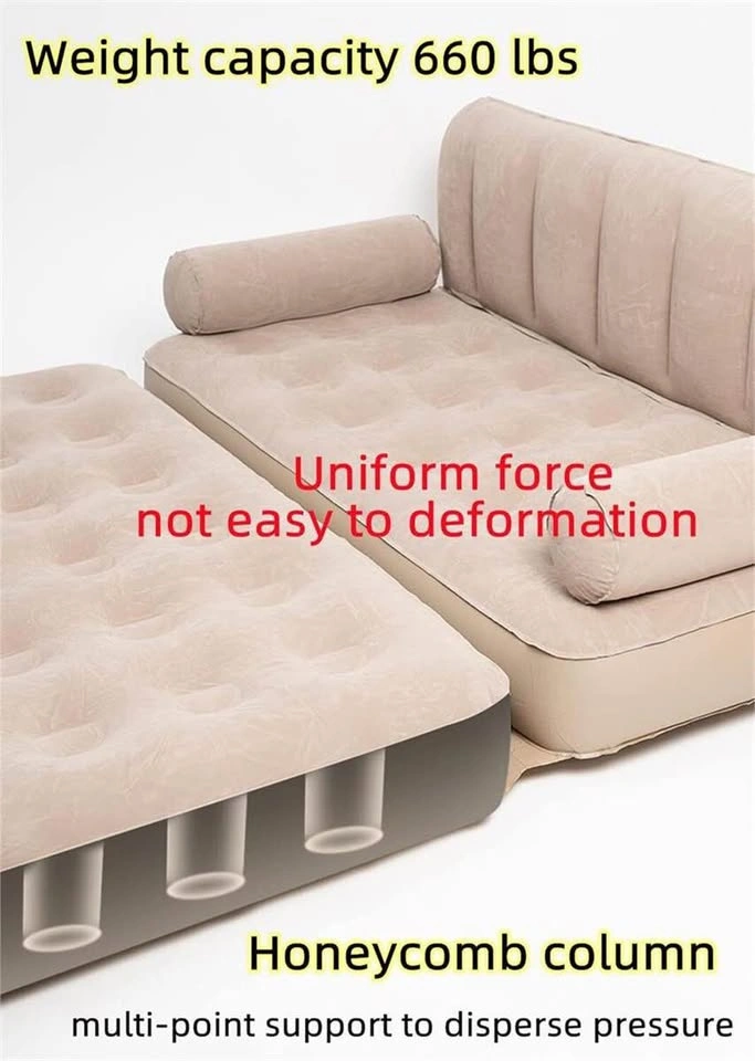 RAGGZZ Inflatable Sofa Bed w/ Built-in Pump - photo 2