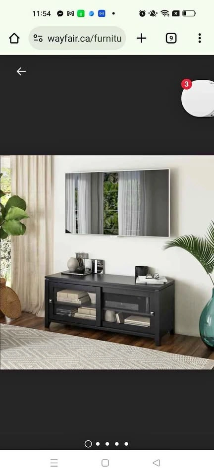 Cosmopolitan 48"W Solid Wood Contemporary TV Stand