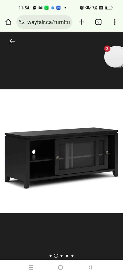 Cosmopolitan 48"W Solid Wood Contemporary TV Stand - photo 2