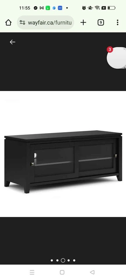 Cosmopolitan 48"W Solid Wood Contemporary TV Stand - photo 4