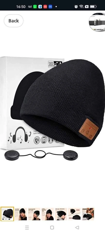 Men's Bluetooth Beanie, Unisex Bluetooth