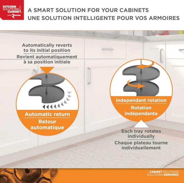 lazy suzan Richelieu Kitchen Cabinet Corner Organizer - photo 5