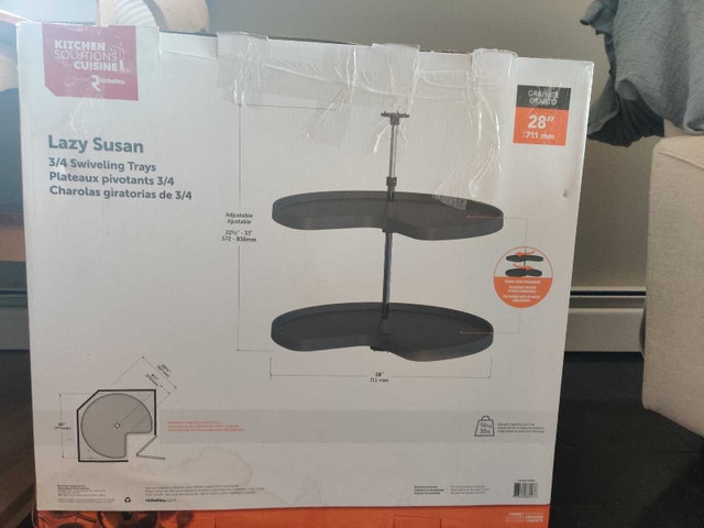 lazy suzan Richelieu Kitchen Cabinet Corner Organizer