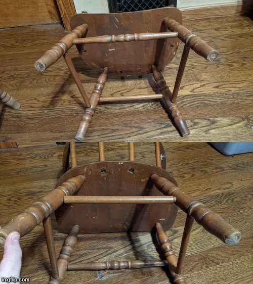 LOT OF 2 OAK HILL MINI KIDS OR DOLL WOODEN CHAIR - photo 3