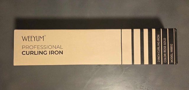WEEYUM Professional Curling Iron - Rose Gold