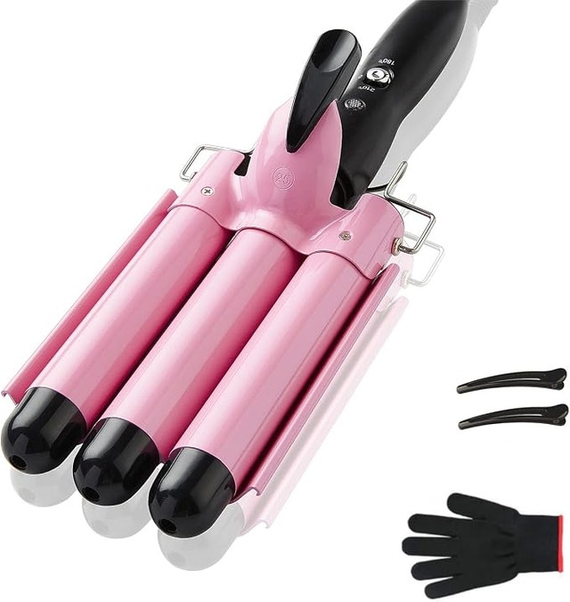 TOP4EVER 3-Barrel Curling Iron Hair Waver - photo 3