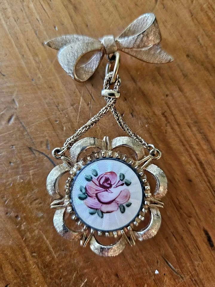 Vintage Watch Brooch