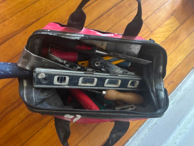 Pouch with hand tools