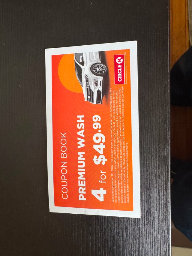 Carwash booklets