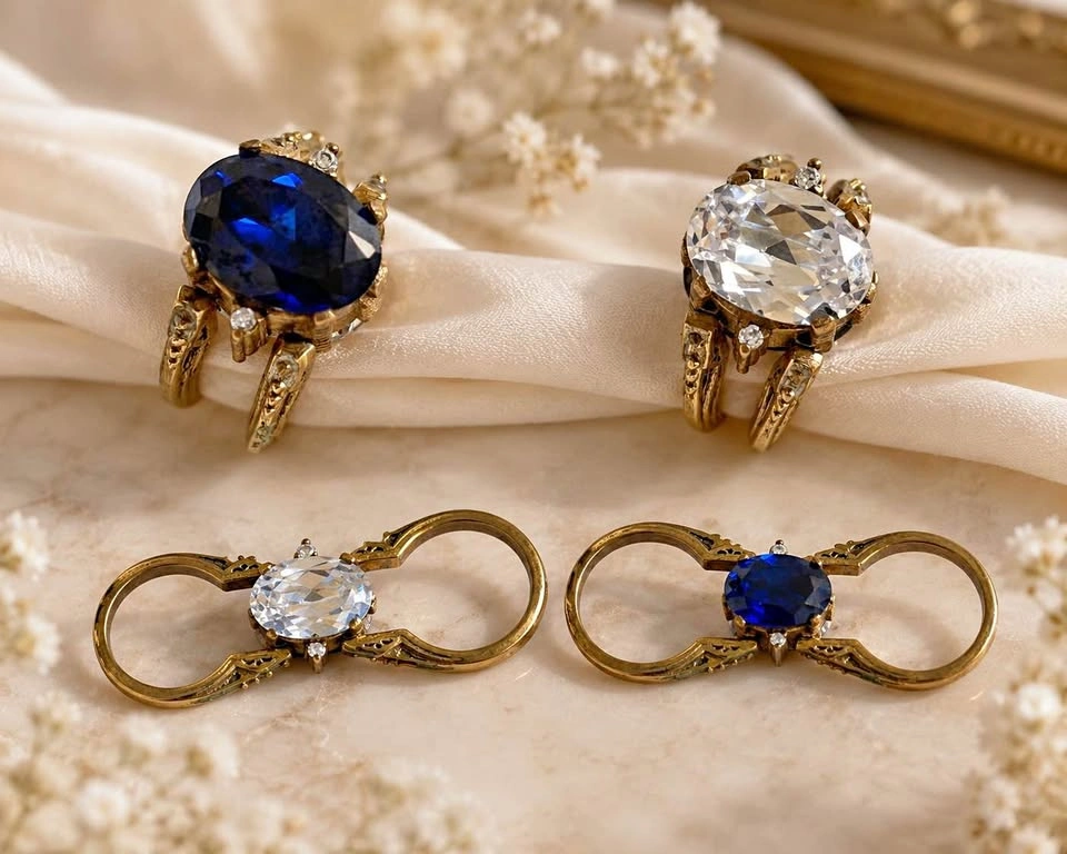 Reversibile Day & Night Ring