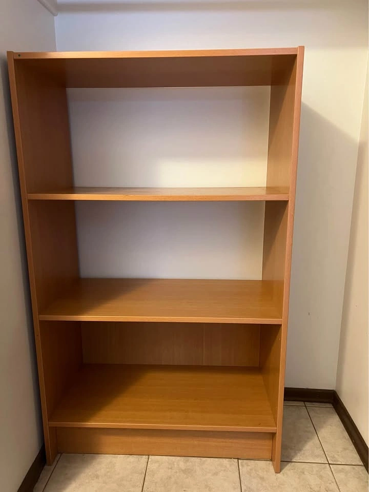 Wooden 3-Shelf Bookcase - photo 2