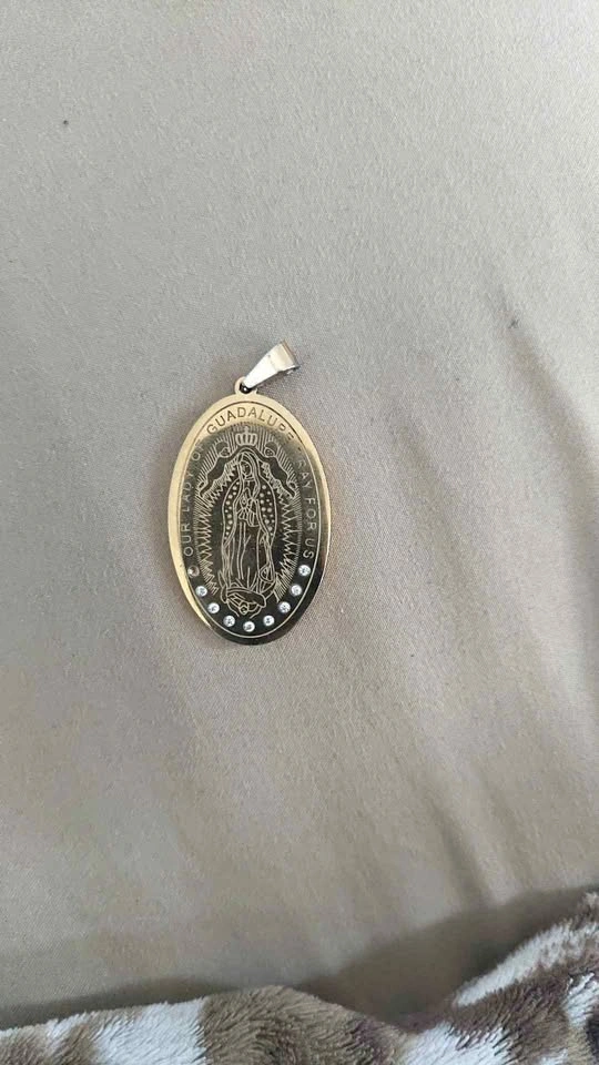 Our lady of Guadalupe pray for us necklace charm