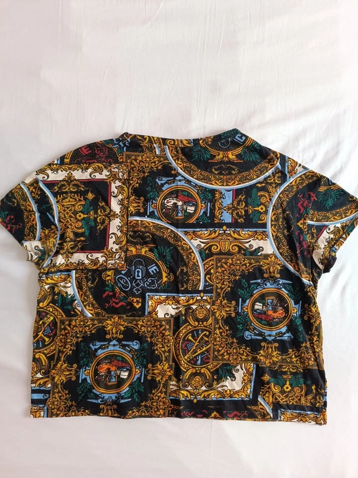 Zara Baroque Print Top - photo 2