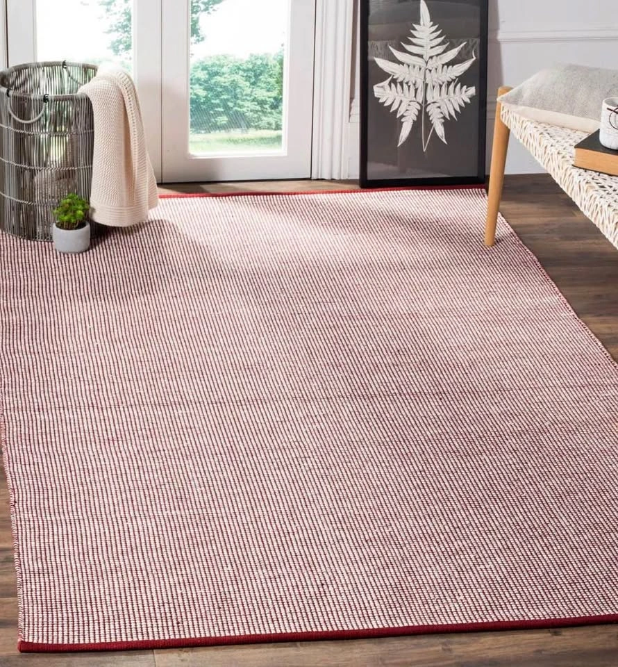 Handwoven Red Rug (4x6)