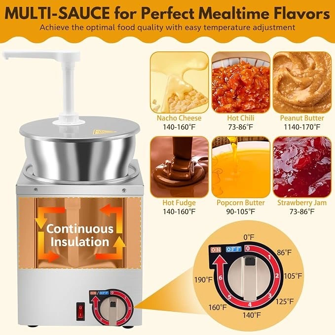 Fulgutonit Commercial Electric Nacho Cheese Dispenser (4.6Qt) – - photo 5
