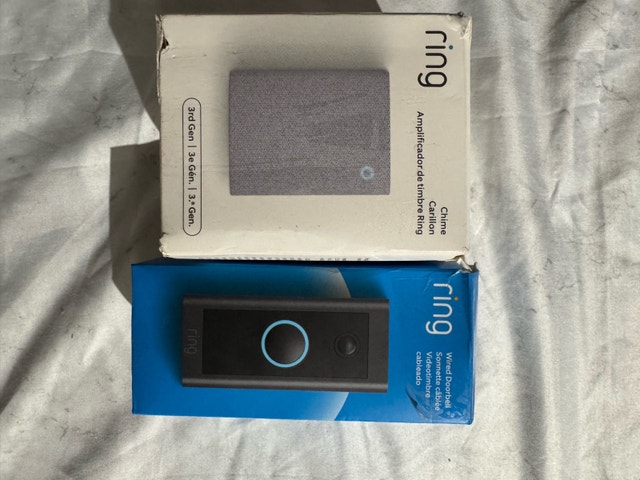Ring Wired Doorbell, 3rd Gen Chime & Sensor