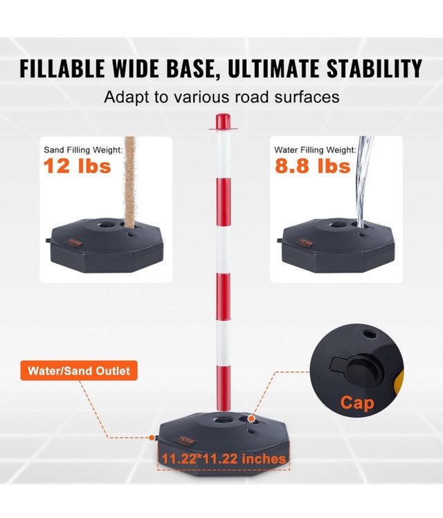 VEVOR Safety Warning Post Set - photo 4