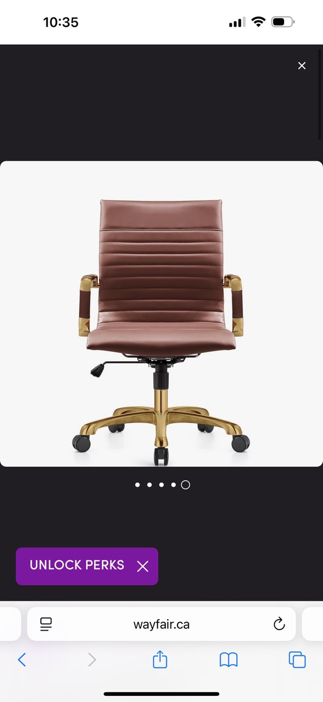 Orren Ellis Sorrells Leather Office Chair - Brand New In Box - photo 2
