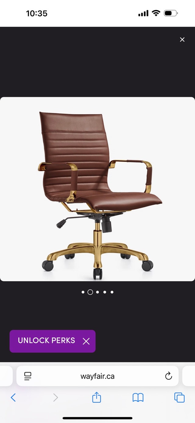 Orren Ellis Sorrells Leather Office Chair - Brand New In Box - photo 3