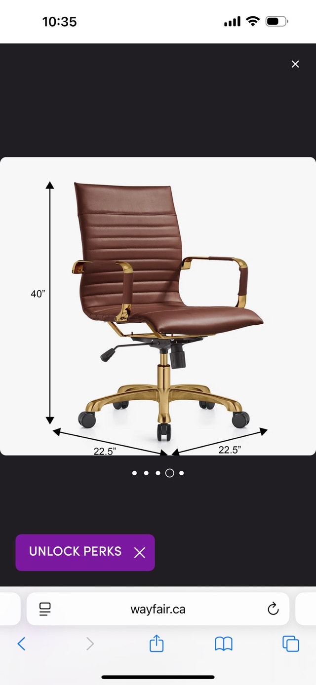 Orren Ellis Sorrells Leather Office Chair - Brand New In Box - photo 4