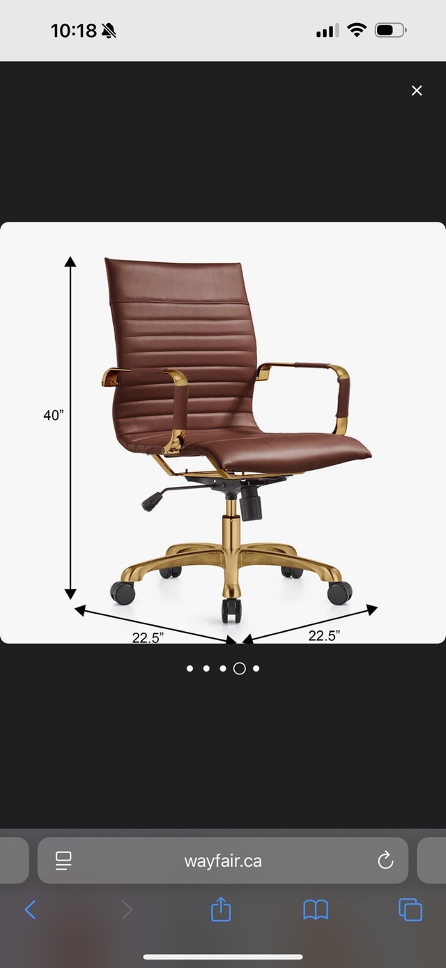 Orren Ellis Sorrells Leather Office Chair - Brand New In Box - photo 5