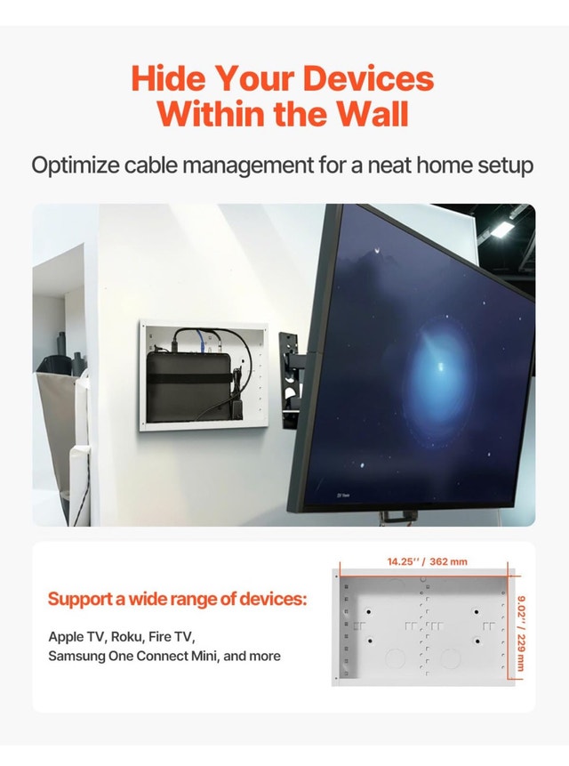 VEVOR 9-Inch In-Wall Media Enclosure - photo 2
