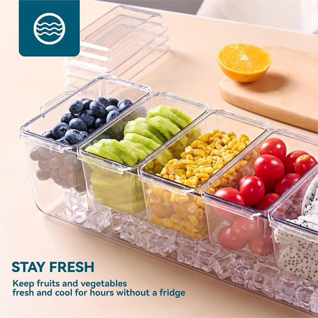 Chilled Condiment Serving Tray