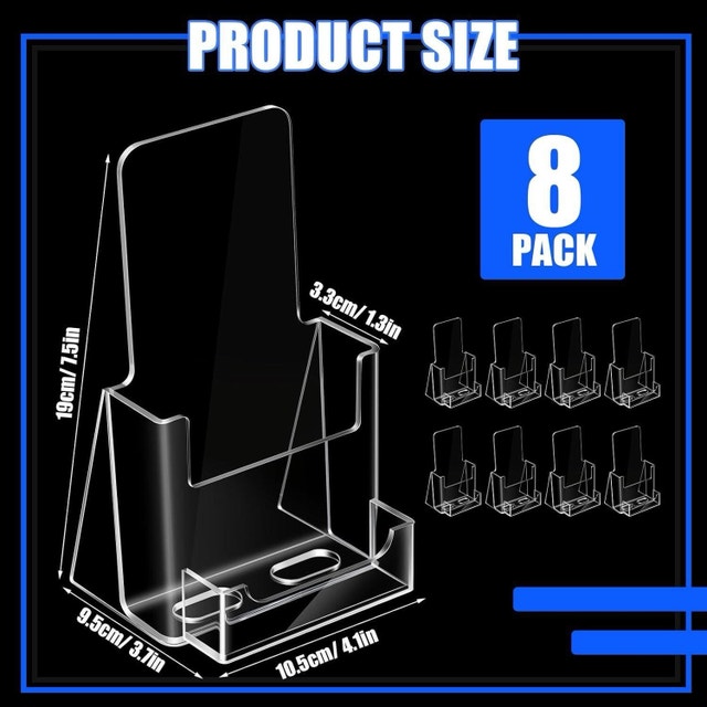 7x Acrylic Brochure / Flyer Holders – Brand New