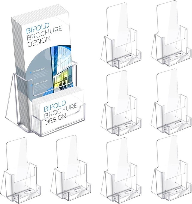 7x Acrylic Brochure / Flyer Holders – Brand New - photo 3