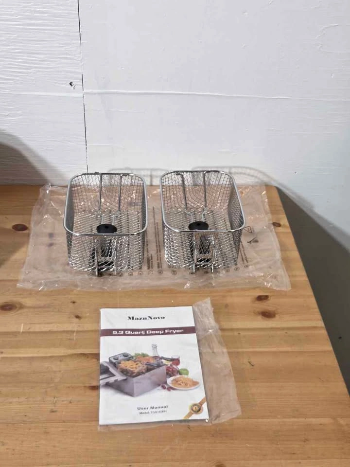 Stainless Steel Deep Fryer with Triple Basket - photo 4
