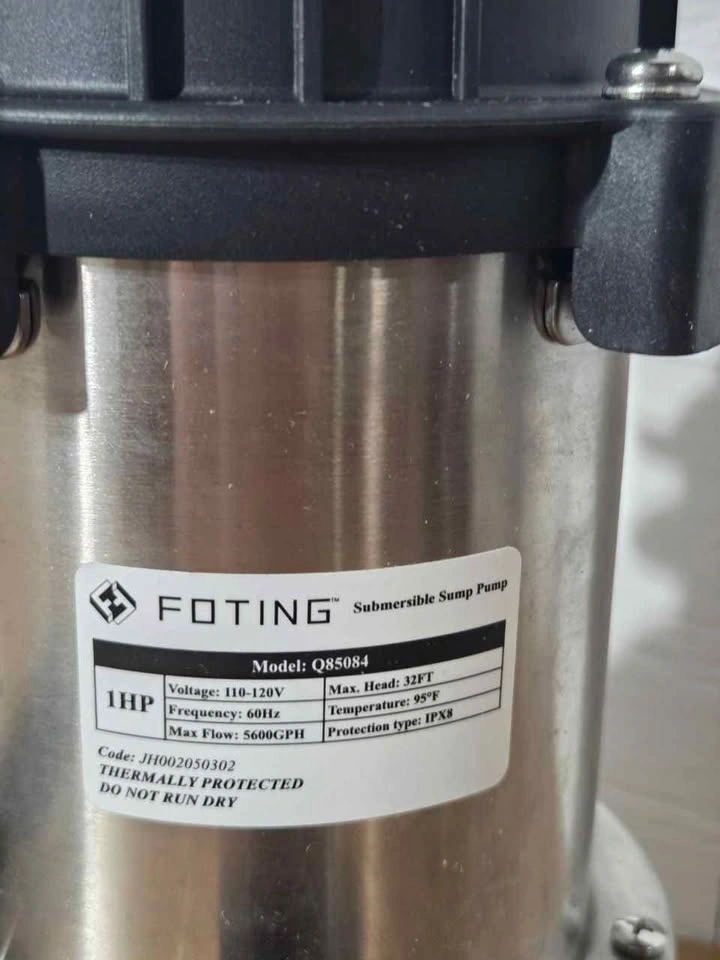 Red Lion 1 HP Stainless Steel Sump Pump New - photo 2