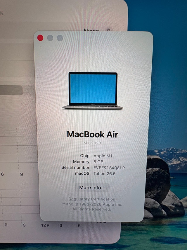 MacBook Air M1 8GB RAM 512GB SSD 98% Battery - photo 2