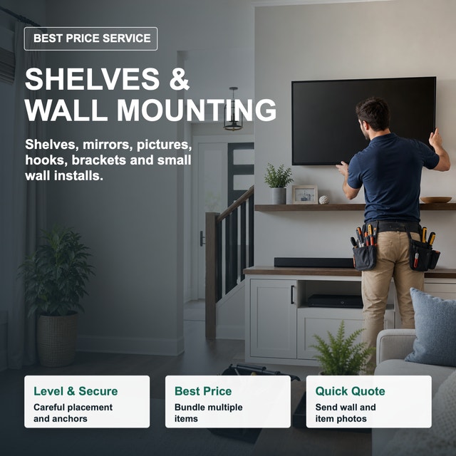 Shelves Mirror Picture Hanging | Wall Mounting Best Price